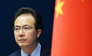 Hong Lei, porte-parole du ministère chinois des Affaires étrangères, le 22 mai 2015 à Pékin.