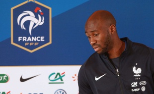 Eliaquim Mangala en conférence de presse le 19 mai 2016.