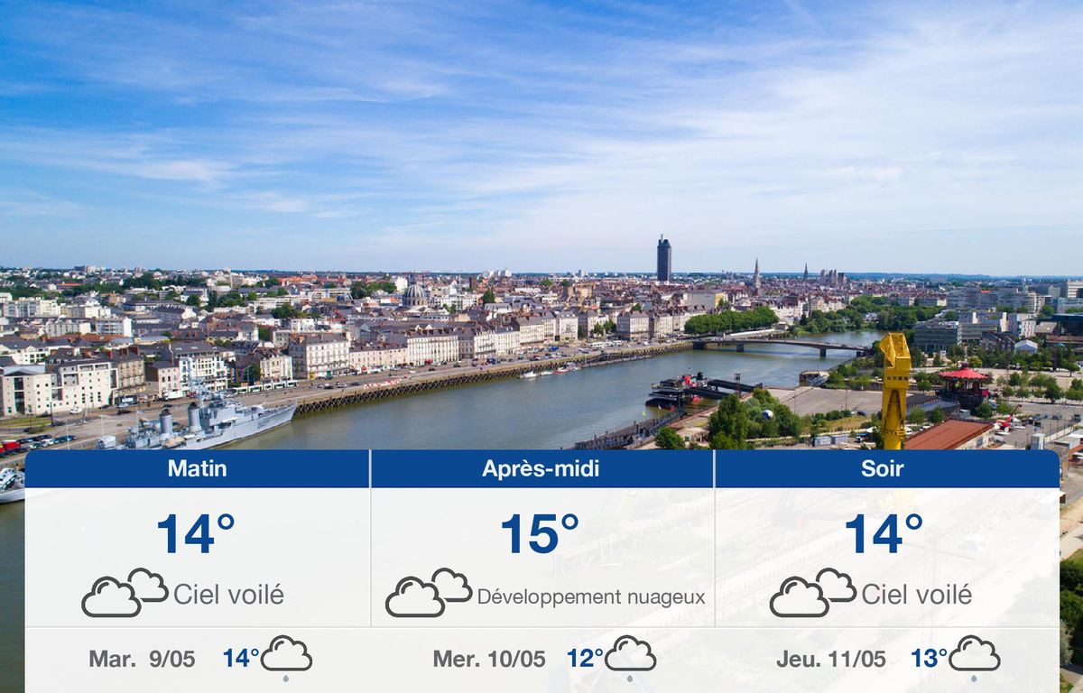 Météo Nantes: prévisions du lundi 8 mai 2023