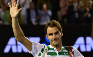Le Suisse Roger Federer après sa défaite contre Novak Djokovic, le 28 janvier 2016, à Melbourne.