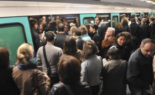 Le métro parisien, illustration.