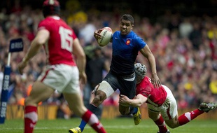 Wesley Fofana lors du match Pays de Galles-France lors du tournoi des 6 Nations 2012.