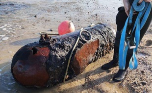 Une bombe datant de la seconde guerre mondiale a été découverte sur une plage girondine.