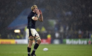 Le deuxième ligne écossais Richie Gray lors du quart de finale de Coupe du monde contre l'Australie, le 18 octobre 2015 à Twickenham.