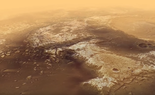 L’Agence spatiale européenne (ASE), qui a récemment survolé la surface de Mars avec sa sonde Mars Express, a partagé le 8 décembre 2016 une séquence de deux minutes époustouflante.