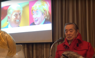 Yoshiro Nakamatsu alias Dr. Nakamats lors de sa conférence de presse lundi 29 février.