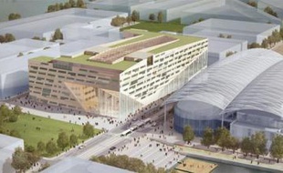 Le futur siège du conseil régional, au Confluent.