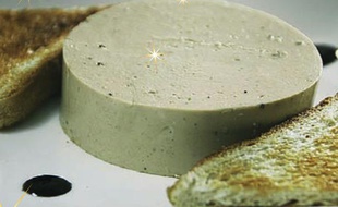 Une tranche de tofoie gras.