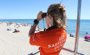 Une sauveteuse, à Saint-Cyprien. (archives)