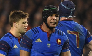 Thierry Dusautoir lors du match entre l'Irlande et la France le 14 février 2015.
