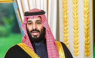 Mohammed ben Salmane a l'Elysée le 10 avril 2018.