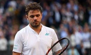 Stan Wawrinka au tournoi de Wimbledon, le 3 juillet 2017.