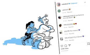 Riad Sattouf a rendu hommage en dessin à Claire Bretécher.