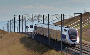 Une ligne LGV (illustration).