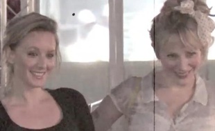 Ludivine Sagnier et Julie Depardieu à Cannes, le samedi 26 mai 2012.