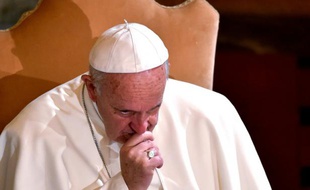 Le Pape François lors d'une visite à l'Eglise évangélique luthérienne de Rome, le 15 novembre 2015