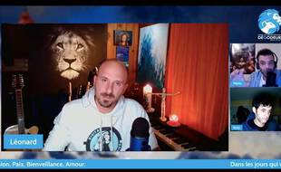 Léonard Sojli et ses compères, Pépito et Rudy, en plein live-stream - Capture d'écran