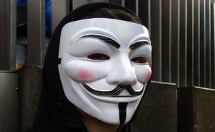 Un masque d'anonymous (illustration)