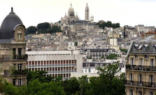Vue sur le Sacré-Coeur à Paris en 2009.