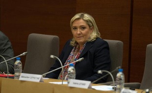 La présidente du Front national Marine Le Pen, le 4 janvier 2016 à Lille