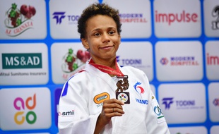 Amandine Buchard aux championnats du monde de Bakou.