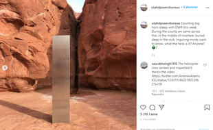 Capture d'écran du compte Instagram du département de sécurité publique en Utah.
