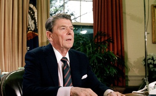 L'ancien président américain Ronald Reagan en 1986.