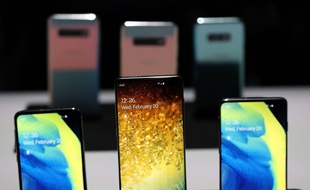 Samsung présente ses nouveaux modèles de smartphones, le 20 février 2019.