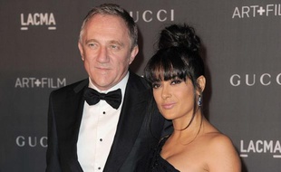 François-Henri Pinault et Salma Hayek au ART + FILM GALA, le 27 octobre 2012.