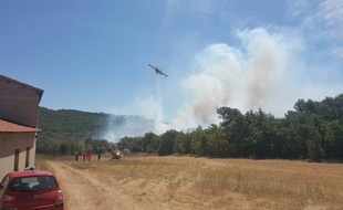Le feu de Peynier dans les Bouches-du-Rhône