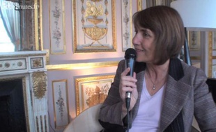 Christine Albanel le 6 mars 2009, dans son bureau au ministère de la Culture