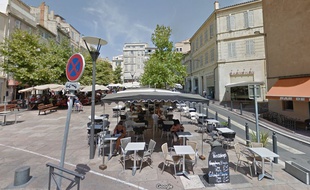 La place de Lenche, dans le très touristique quartier du Panier, à Marseille.