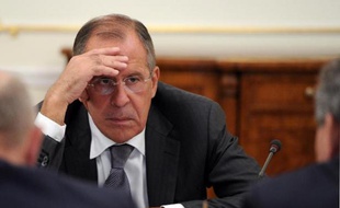 Le chef de la diplomatie russe, Sergueï Lavrov, le 9 septembre 2013 dans la résidence de Novo-Ogaryovo, près de Moscou