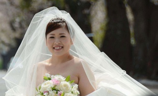 Natsumi Yokota, lors de son mariage, le 16 avril 2014.