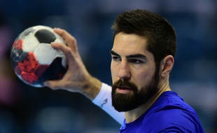 Nikola Karabatic avec l'équipe de France, en janvier 2016, en Pologne.