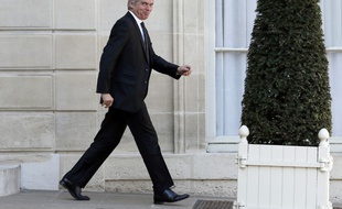 L'ancien journaliste et ancien conseiller de François Hollande, Claude Sérillon, à l'Elysée à Paris le 15 avril 2014.