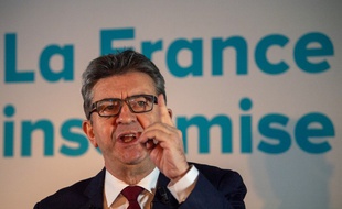 Jean-Luc Mélenchon lors de ses vœux à Marseille en 2019