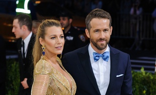 L'actrice Blake Lively et son mari, l'acteur Ryan Reynolds, au Met Ball 2017