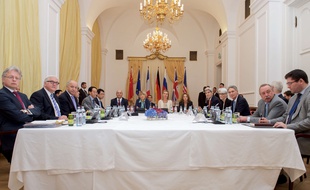 Les chefs de la diplomatie des Etats négociateurs réunis à Vienne, le 9 juillet 2015.