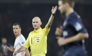 Antony Gautier, l'arbitre de la rencontre de Coupe de la Ligue entre le PSG et Marseille le 31 octobre 2012.