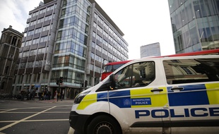 Un camion de police à Londres (illustration).