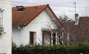 Vue partielle de la maison où ont été découverts près d'un millier de plants de cannabis, à Tremblay-en-France, le 9 novembre 2014