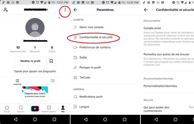 TikTok  Comment protéger son compte contre le cyberharcèlement et