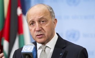 Laurent Fabius, ministre des Affaires étrangères, au sièges des Nations unies à New York, en mars 2015.