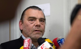 L'avocat de Magalie Laurent, Frank Berton, ici à la cour d'assises de Douai, dans le nord de la France, le 2 juillet 2015