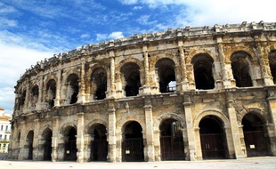 Les arènes de Nîmes (photo prise le 3 janvier 2012)