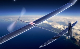 Un drone solaire de Titan Aerospace, une société dont Google a annoncé le rachat mi-avril 2014.