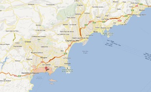 Google Maps de Cannes (Alpes-Maritimes).