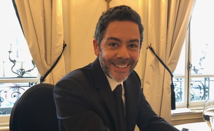 Manu Payet à la présentation des nommés des César- 2018 au Fouquet's