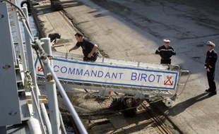 Le patrouilleur de mer "Commandant Birot" à Alger, le 30 janvier 2008